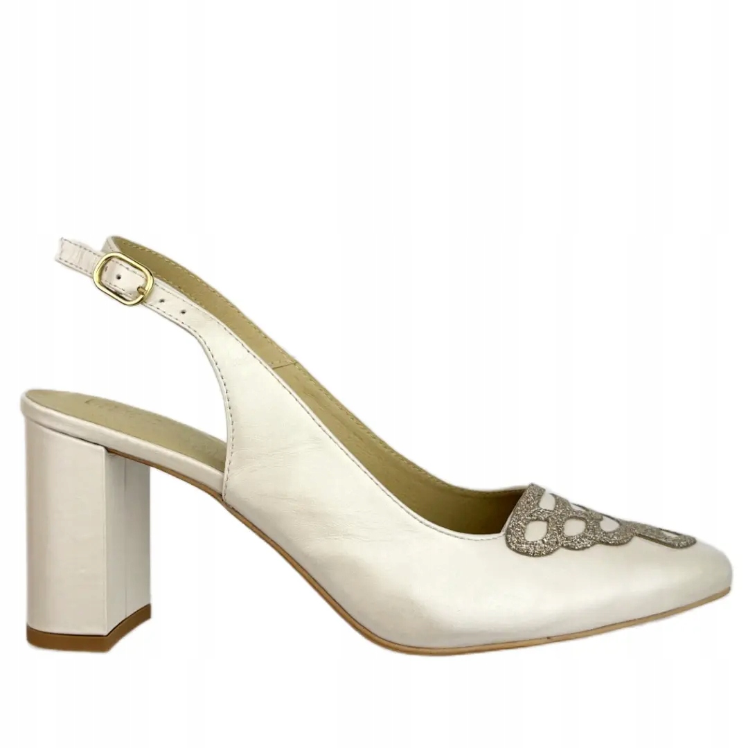 Dámské lodičky Higo 2862 ECR428/ZŁ354 40, Ecri