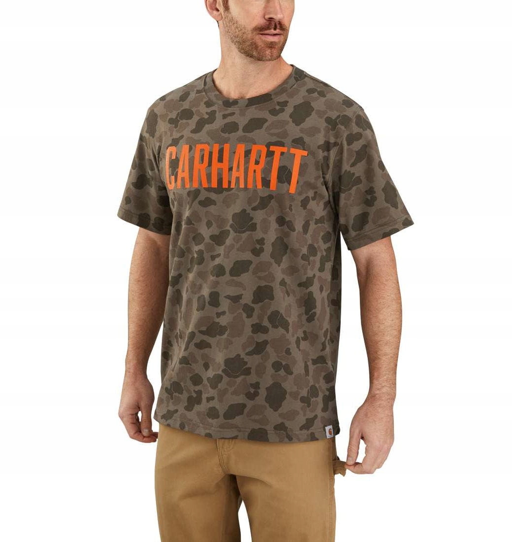 

Koszulka Carhartt Usa Workwear Camo Block Logo