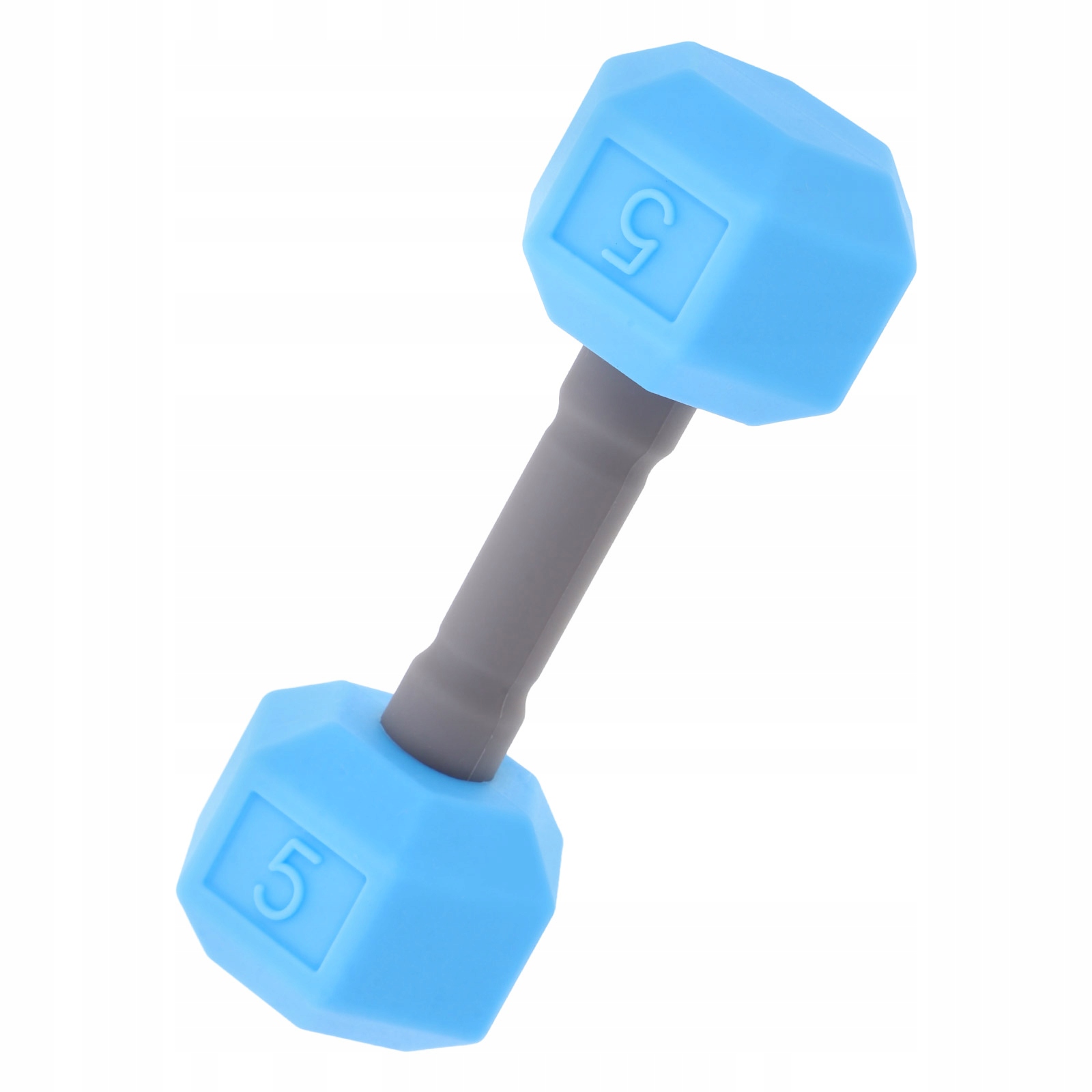 Niebieska silikonowa zabawka-hantle dla dzieci do gimnastyki i zabawy fitness