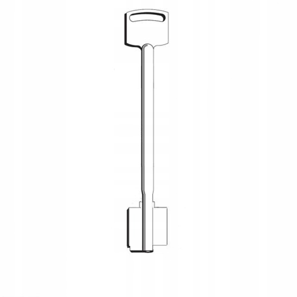 Surový Závorový Klíč Wittkopp 170 MM Kl B Pro Závorový Zámek