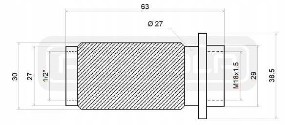 ZNACZNIK SZYBKOZŁĄCZA M18-G1/2 ZIEL. HYDROLIDER Numer katalogowy części A1.60.55.403