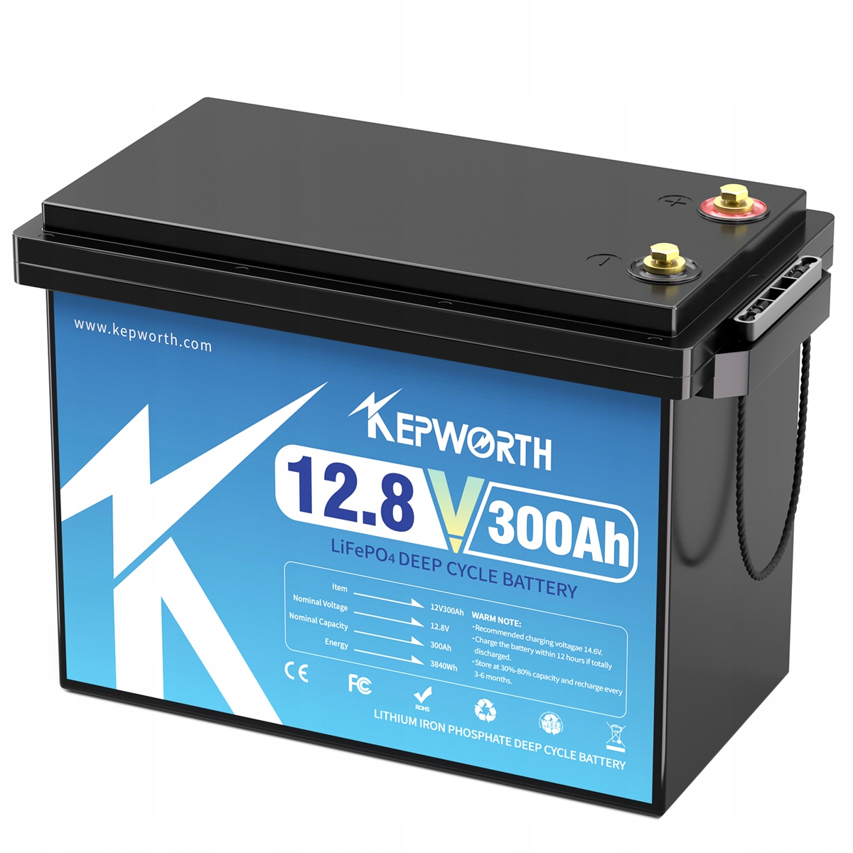 Akumulátor LiFePO4 Kepworth 12V 300Ah 300000mAh 385*204*260mm