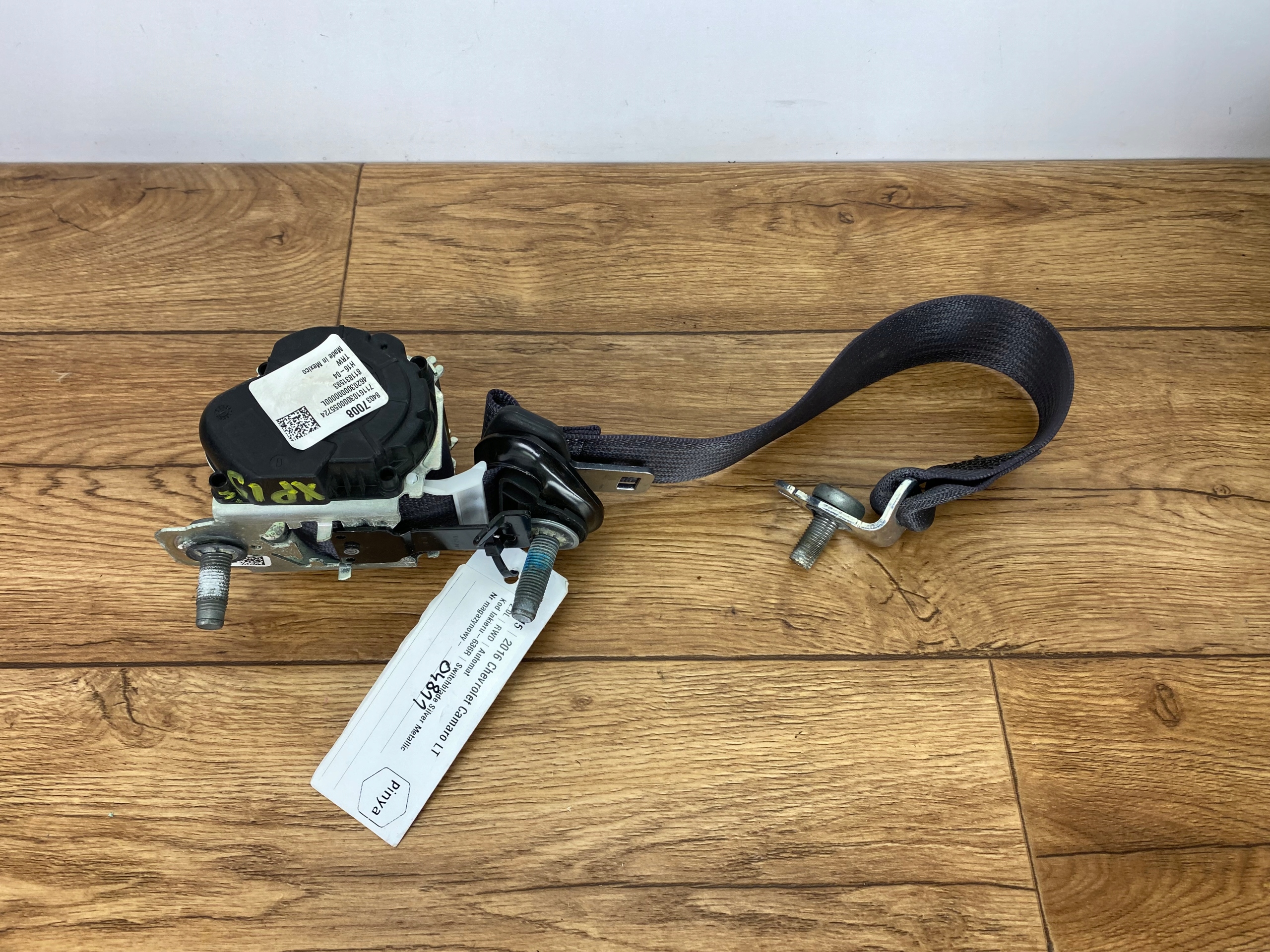 Gurten Sicherheits links heck Chevrolet Camaro 2016+ USA