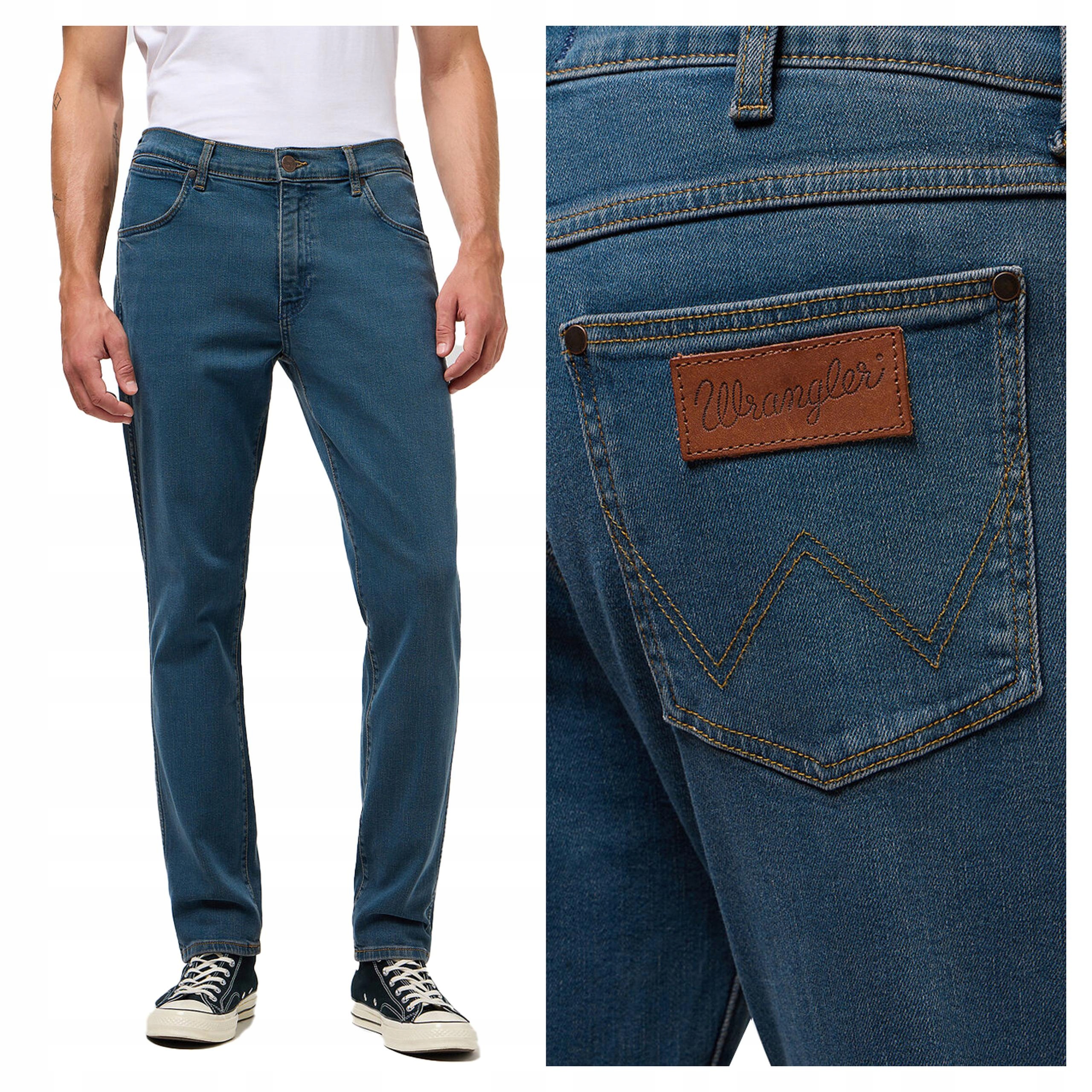 Pánské přiléhavé džínové kalhoty Wrangler Larston 36/32