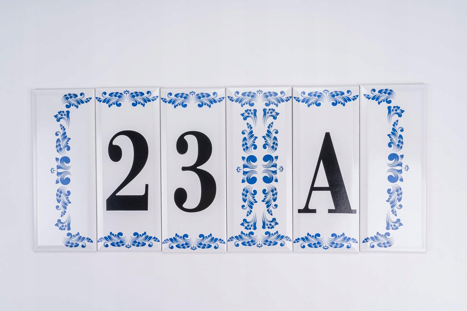 Ceramiczny numer na dom. Barok. Mega 25cm!