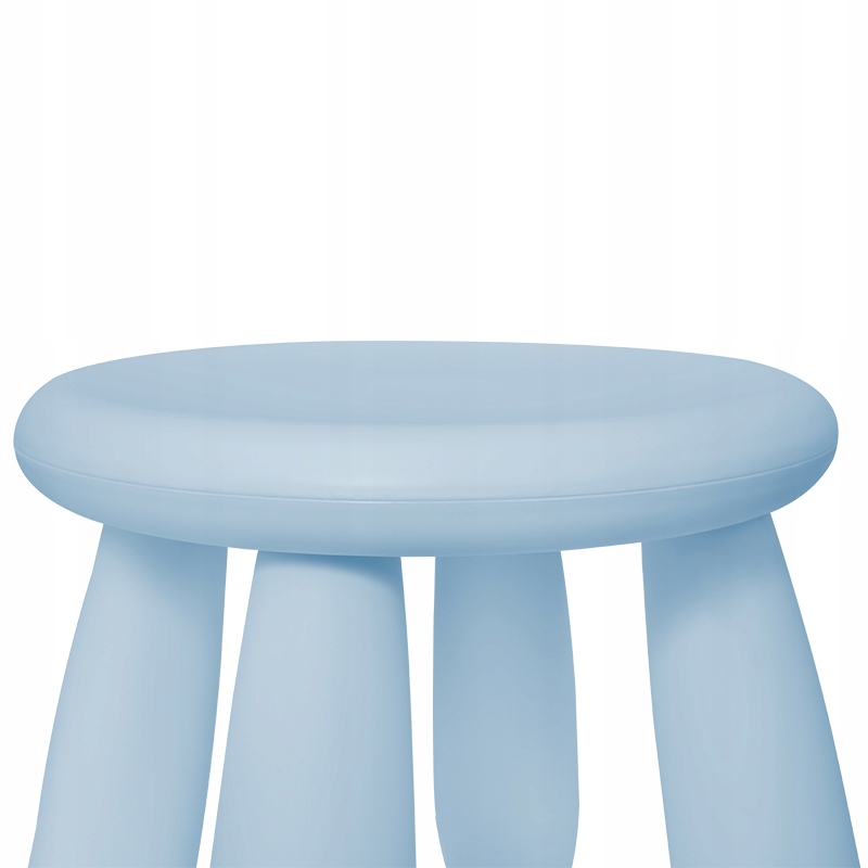 KRZESEŁKO DLA DZIECI KRZESŁO DZIECIĘCE PLASTIKOWE STOŁEK niebieski STABILNY Wysokość mebla 30 cm