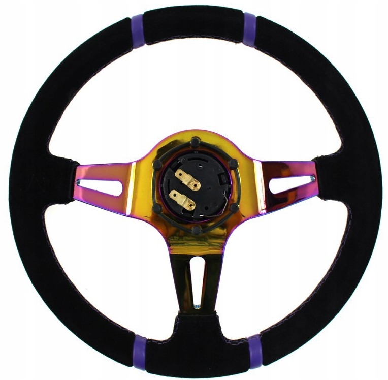 SLIDE KIEROWNICA SPORTOWA ZAMSZ ALU NEO-CHROME OPALANA FIOLET NABA BMW E36 EAN (GTIN) 0664689509720