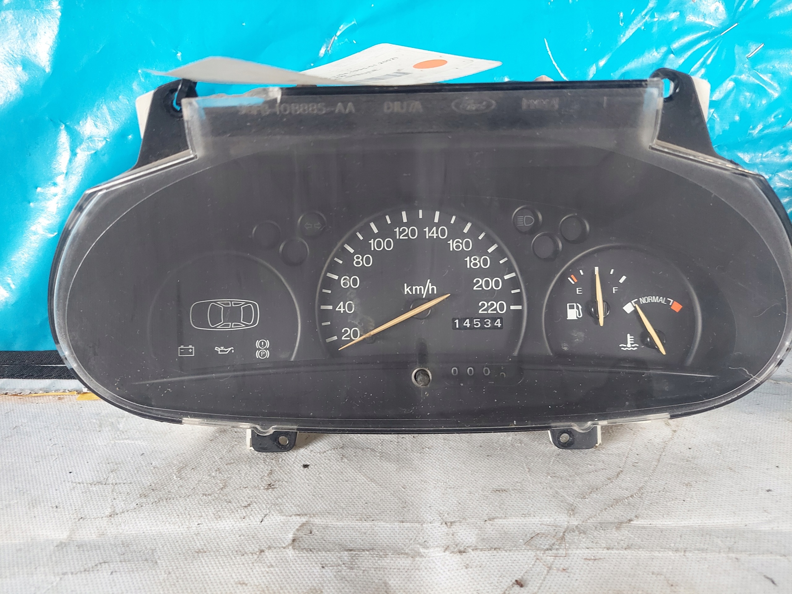 dials clock FORD FIESTA IV 1.3 B 96FB10849AF