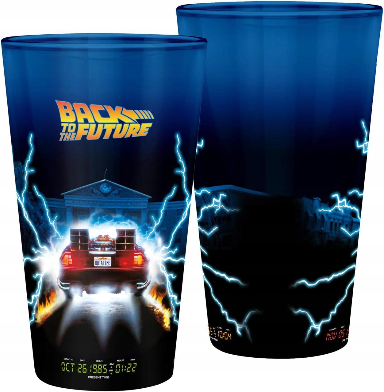 Back To The Future Duża Szklanka 400 ML -delorean