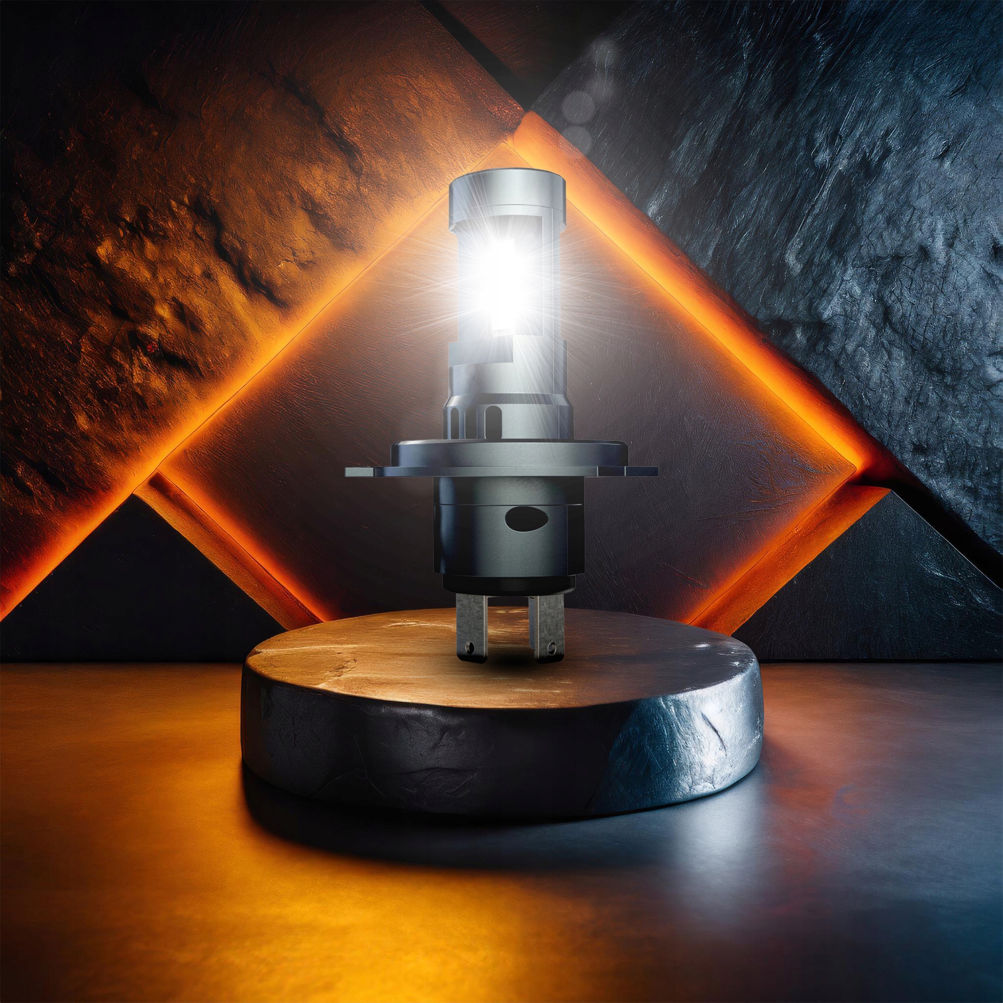 Żarówki H4 LED 2x ŻARÓWKA canbus 1:1 MOCNE 6000K XENO WHITE N GENERACJA CSP Model H4 LERTZ PREMIUM CHIP LED