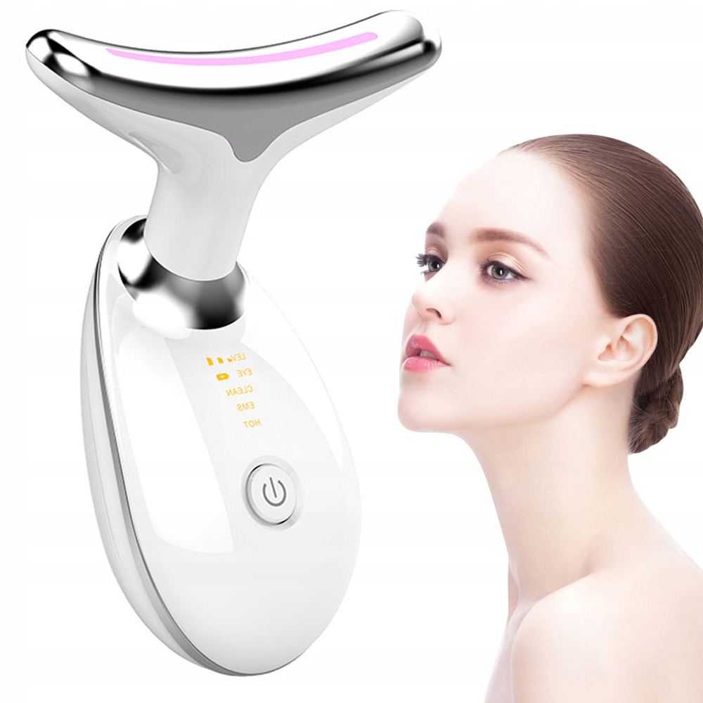 Masážní Přístroj Na Obličej A Krk, Sonický Ems Lifting