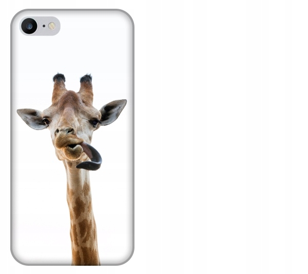 

Etui pokrowiec iPhone 8 Zyrafa smieszne zwierzeta