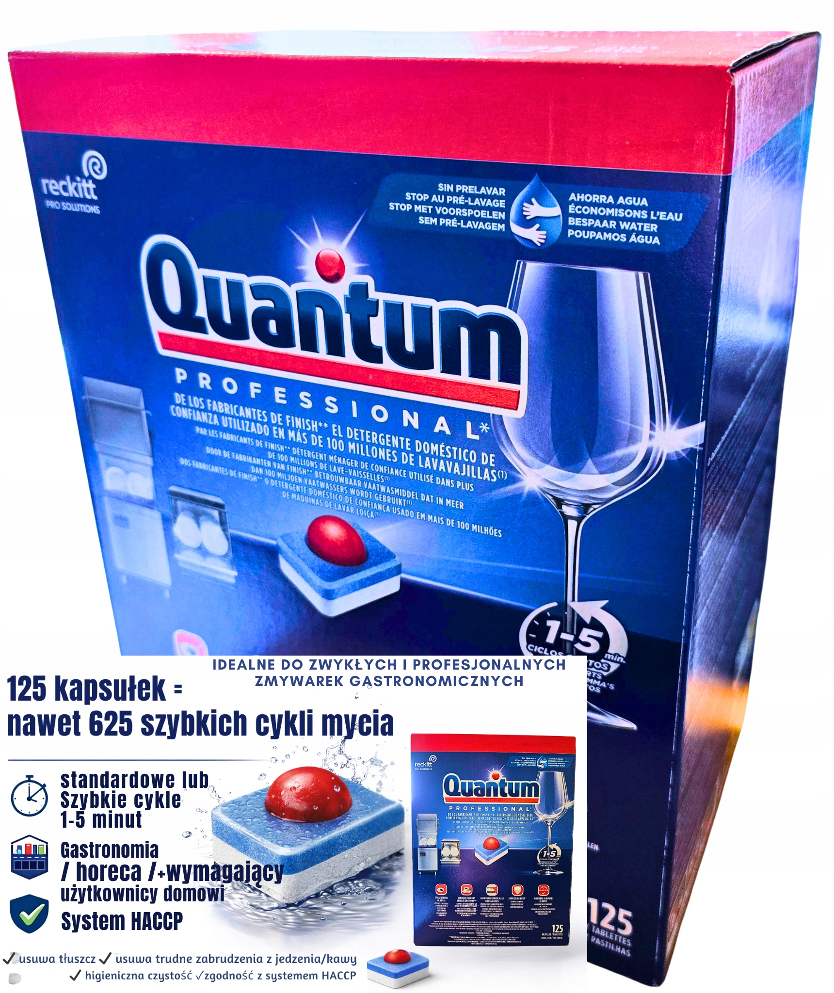 Levně Finish Quantum Professional tablety do myčky 125 ks Powerball mytí