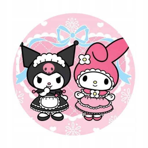

Przypinka Sanrio Kuromi My Melody Kawaii 58mm
