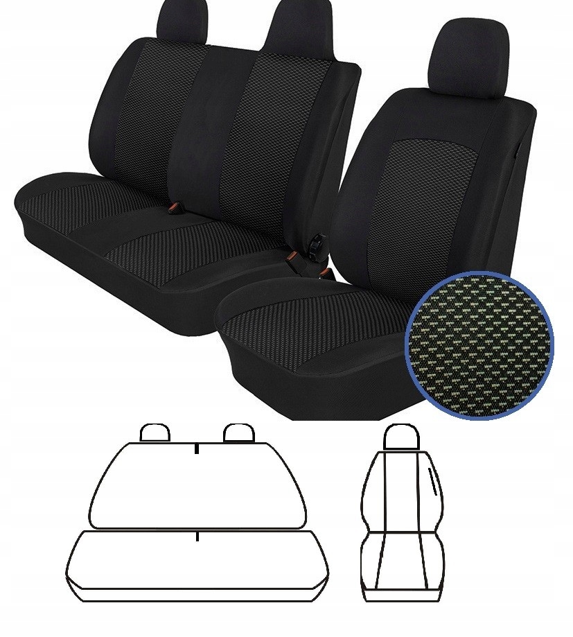 Autopoťahy Vw T5 T6 03 (2+1)
