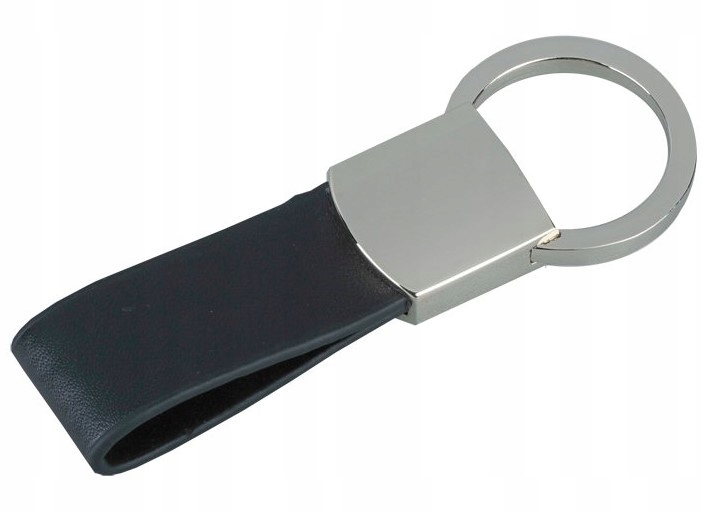 BRELOK METALOWY DO KLUCZY Z EKOSKÓRA Marka PB