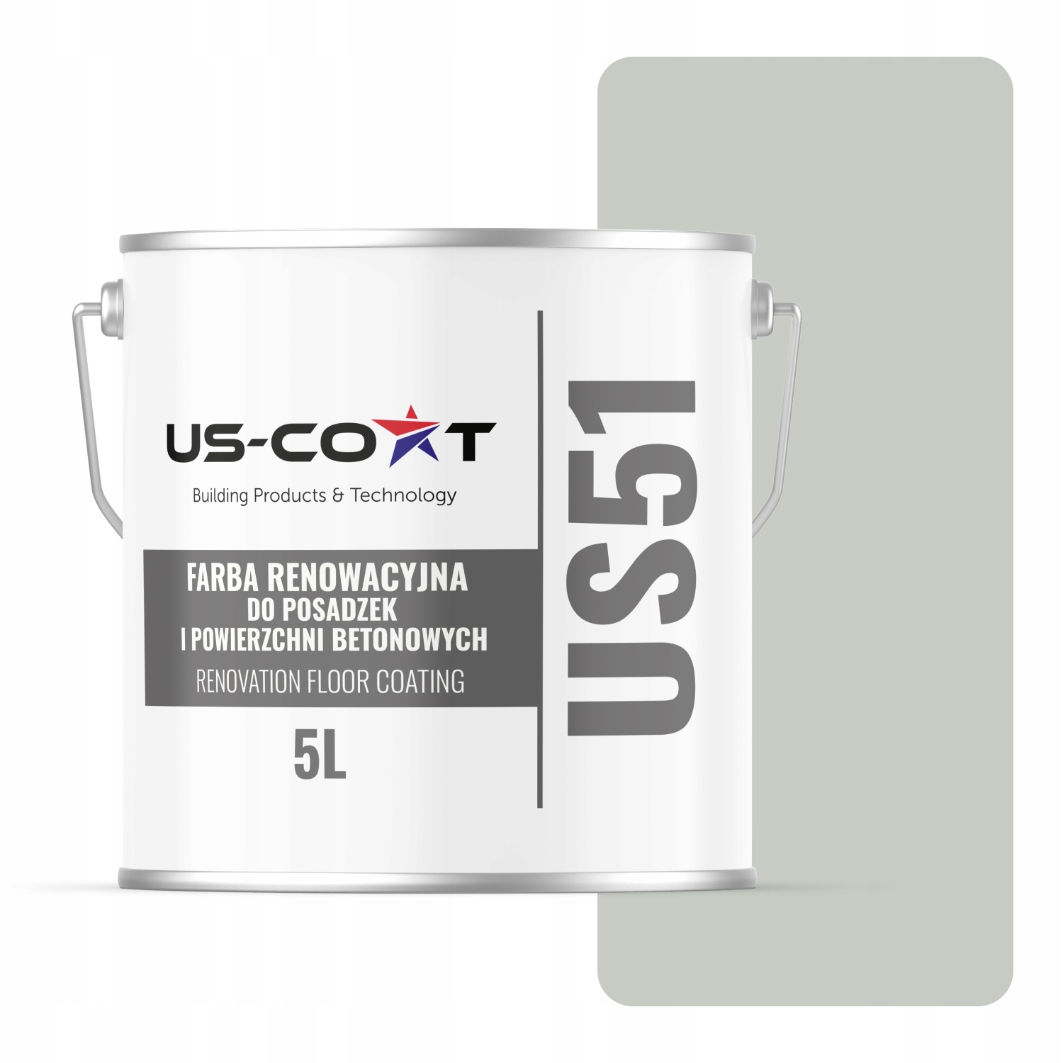 Farba Na Renováciu Podláh Betón Garáž Biela Papyrus RAL9018 Mat 5 L