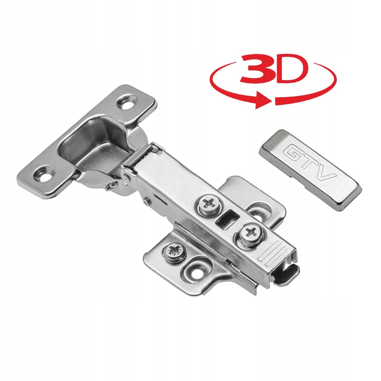 

Zawias Nakładany Do Szafki DCHC09 3D Domyk Gtv