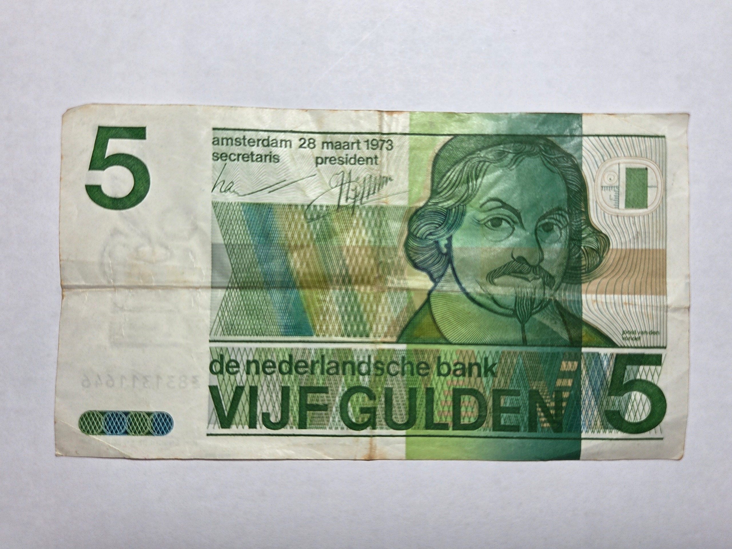 Holandia 5 guldenów 1973 rok -NRB0804