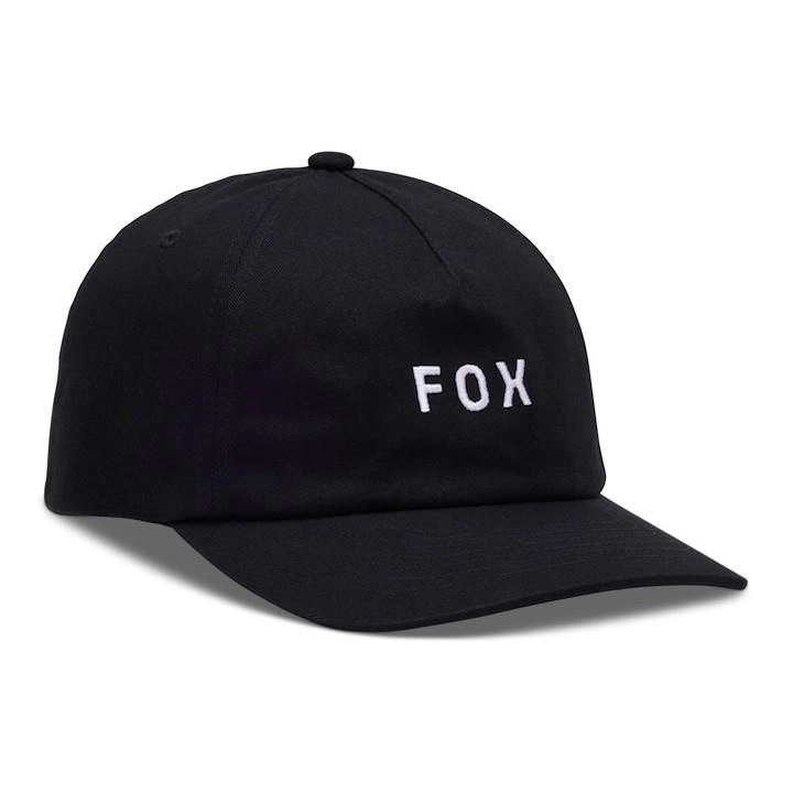 Kšiltovka Fox Wordmark Adjustable Black/white černá bílá Bonus