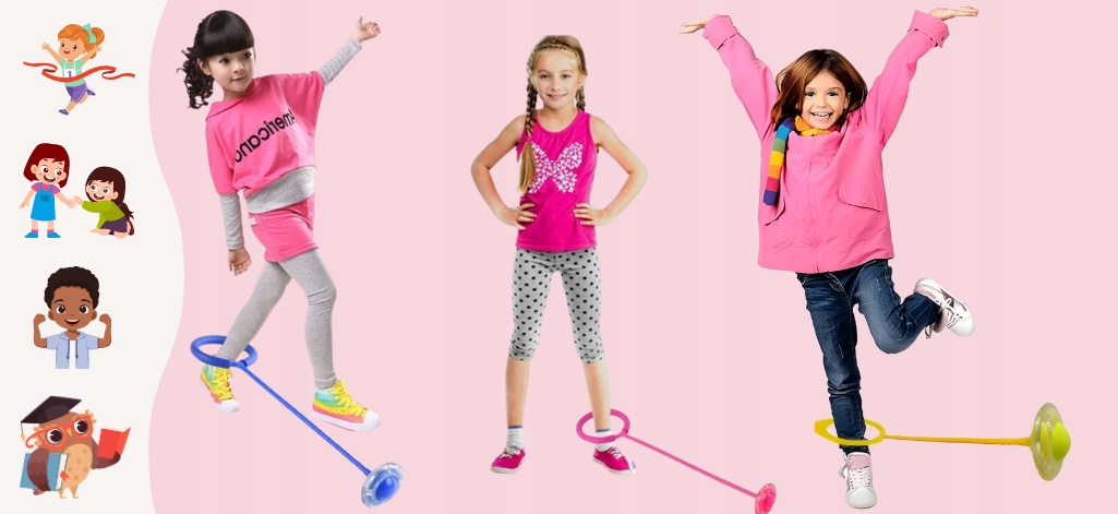 HULA HOP DLA DZIECI NA NOGĘ ŚWIECĄCE SKAKANKA SKIPPER JUMP LED RÓŻNE KOLORY EAN (GTIN) 5905943040159