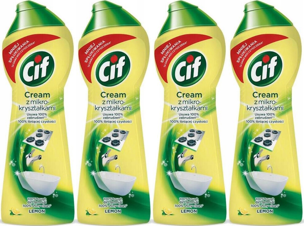 

Mleczko do czyszczenia Cif Cream Lemon 780g x4