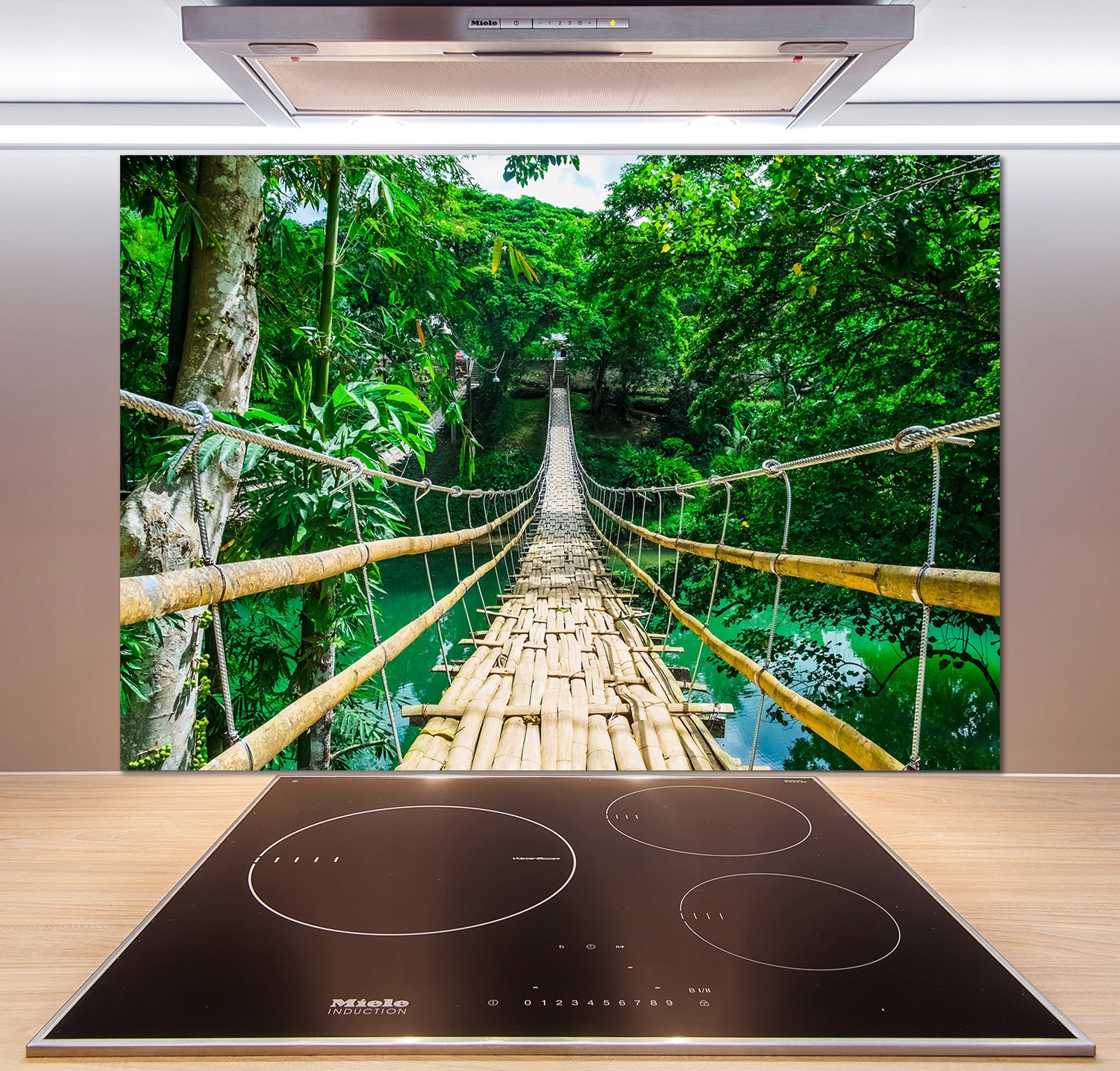 

Panel lacobel Most las tropikalny 100x70 cm + Klej