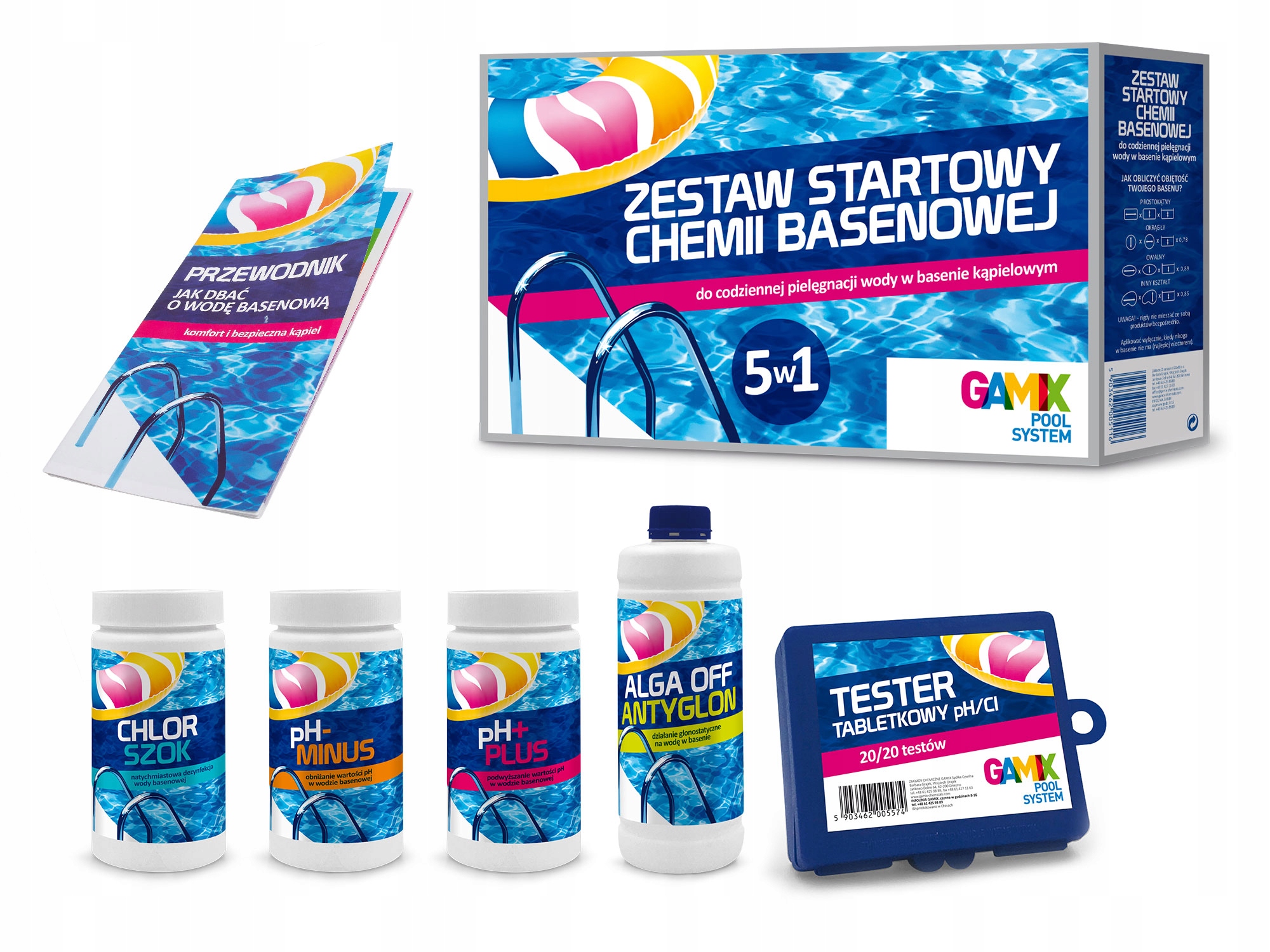 

Zestaw Startowy Do Basenu Chemia Basenowa 5W1