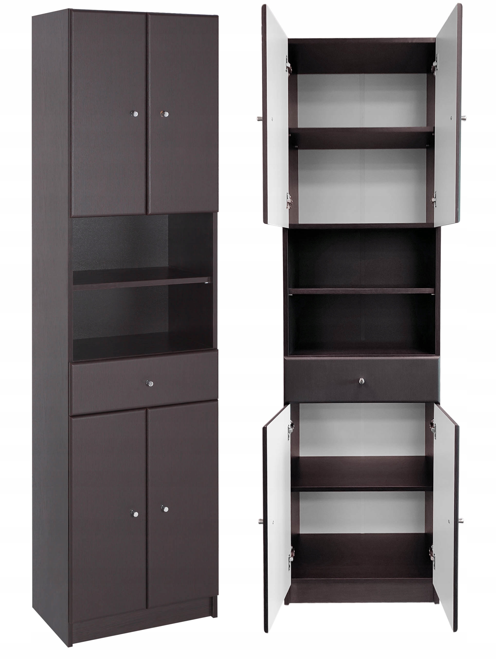 

Szafka Łazienkowa Słupek Wenge 50 cm Regał