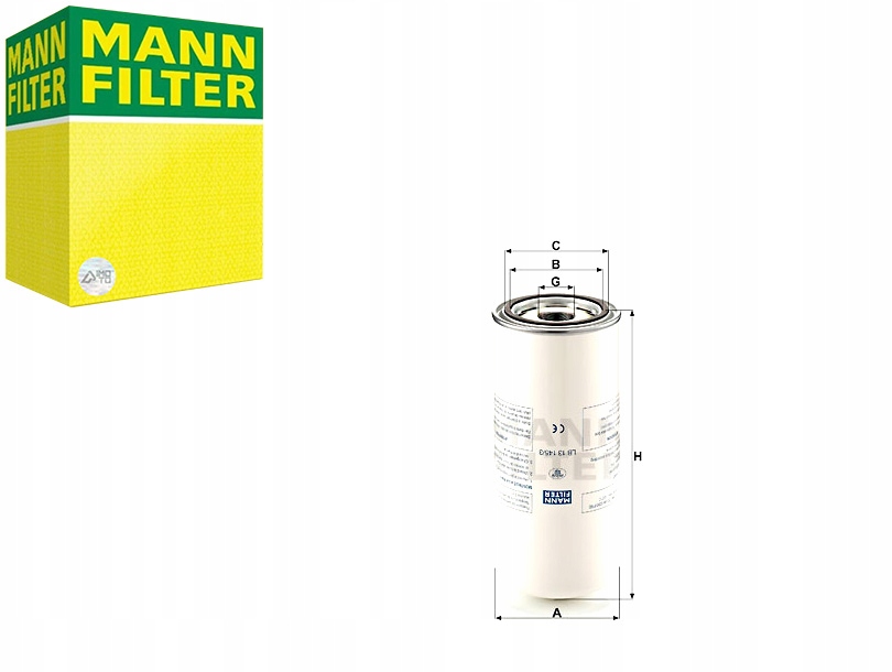 Priemyselný filter Mann LB13145 3 Mann-filter Sada pre vodiča #35