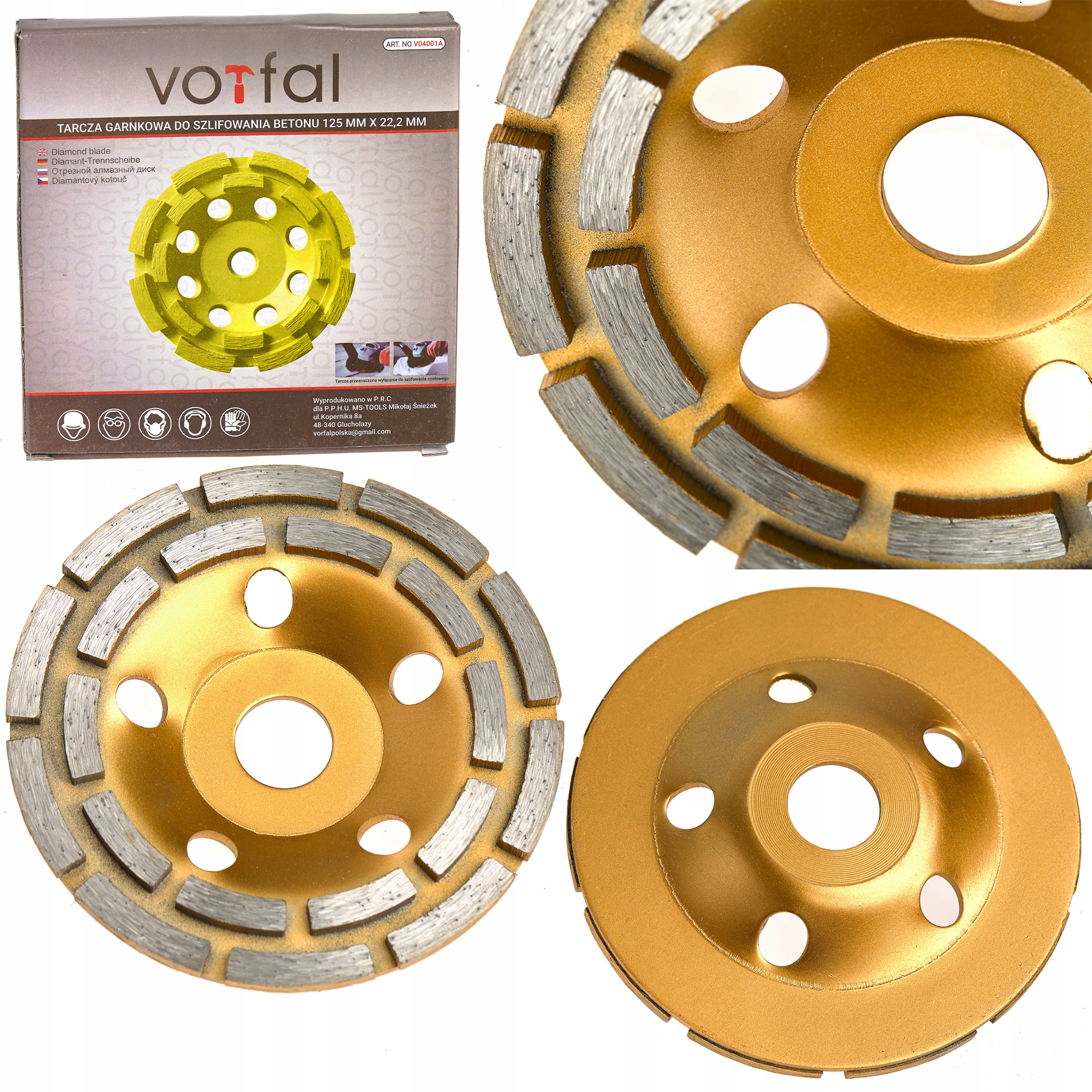 

Tarcza Diamentowa Garnkowa 125 Segment Szlifowania