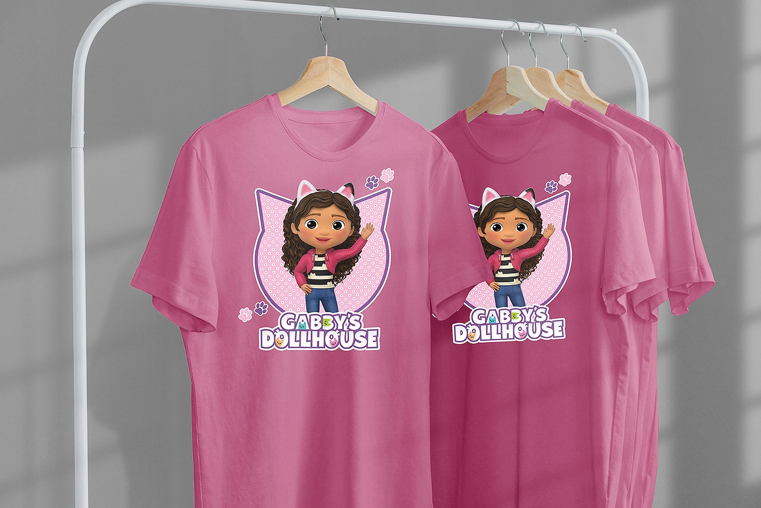 T-SHIRT KOSZULKA DLA DZIECKA KOCI DOMEK GABI 140 SUPER JAKOŚĆ Rozmiar M