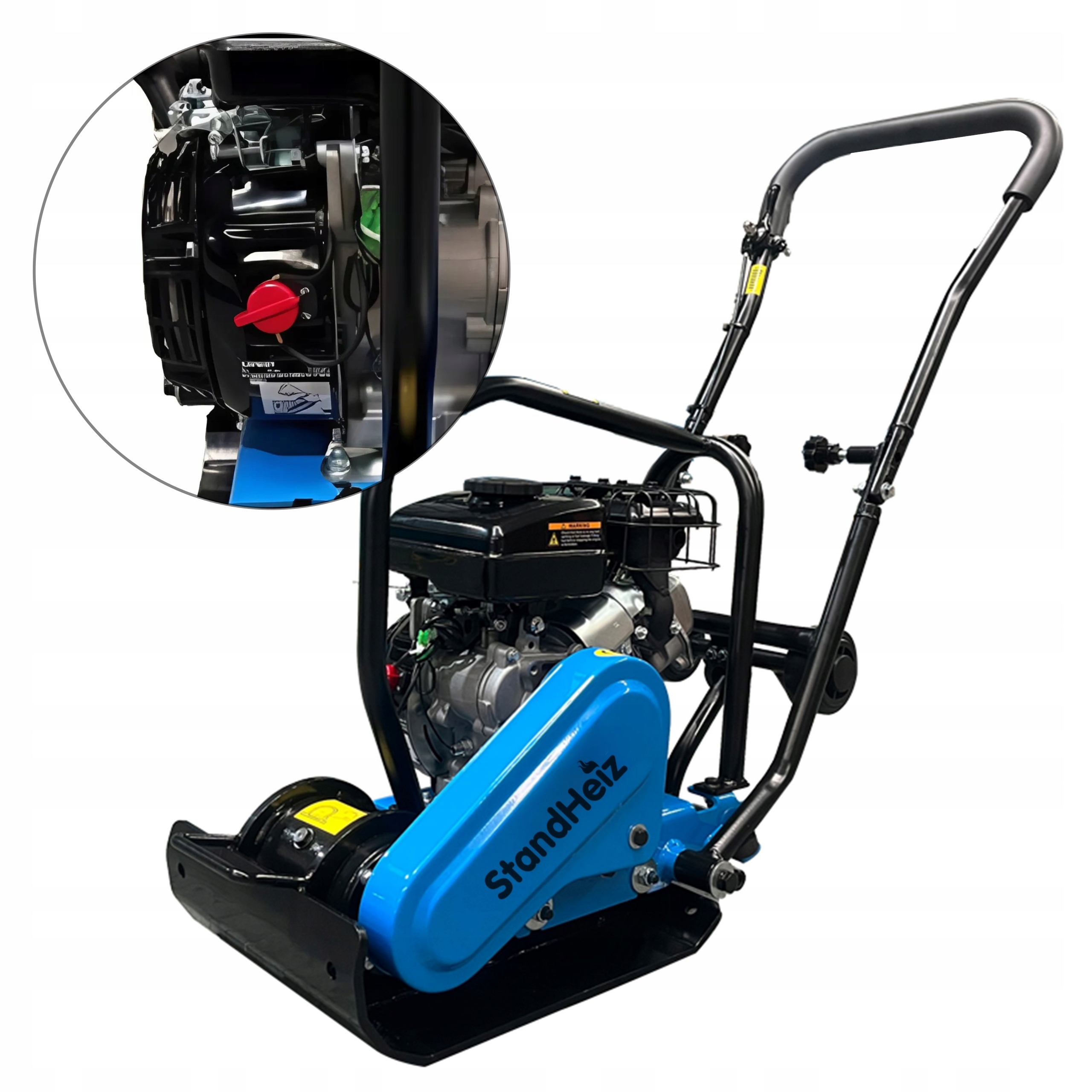 Zhutňovač Zeminy 52 Kg Spalovací Pěch Značkový Motor Loncin