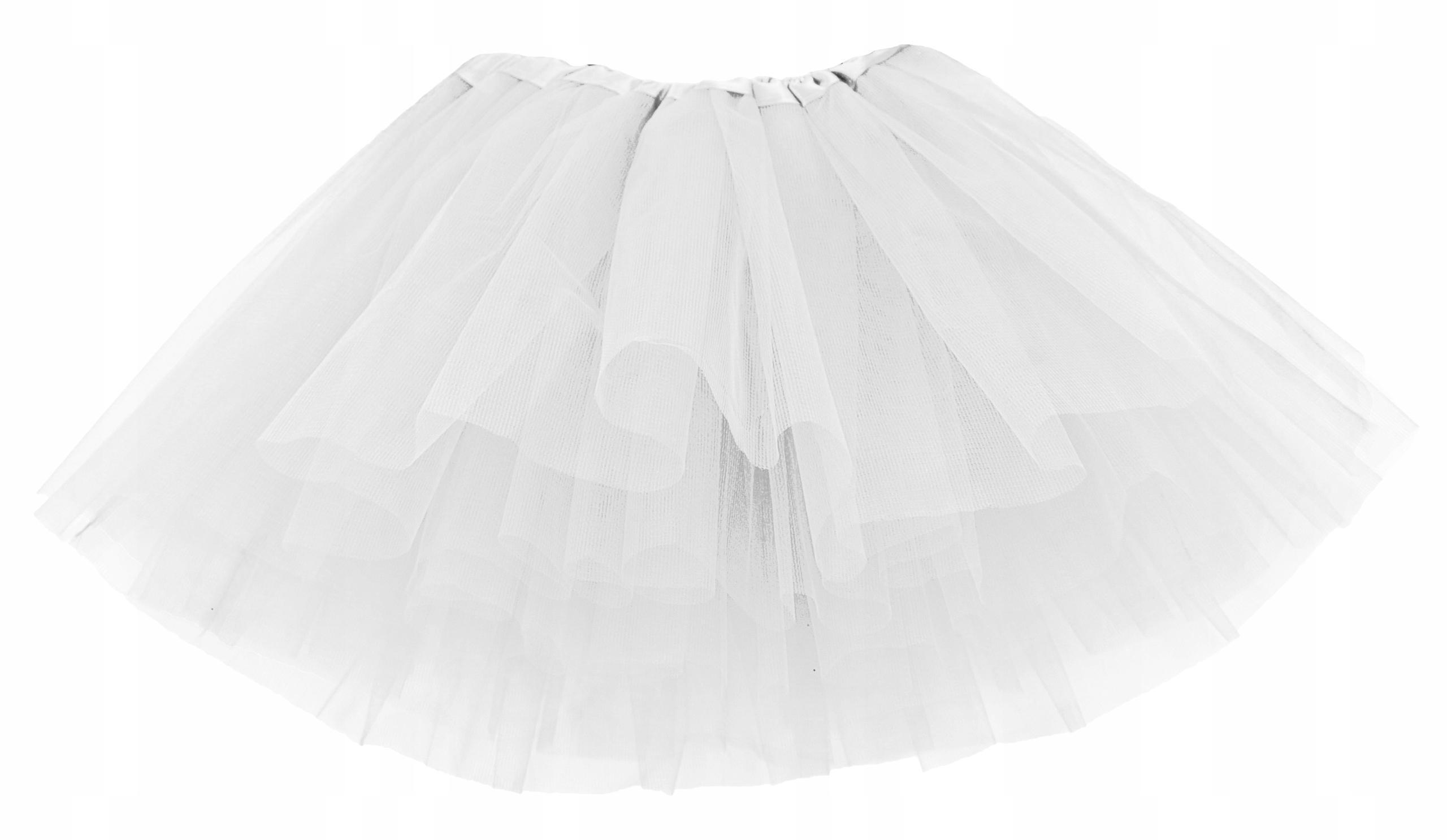 SPÓDNICZKA TIULOWA SPÓDNICA TUTU 30 cm BIAŁA