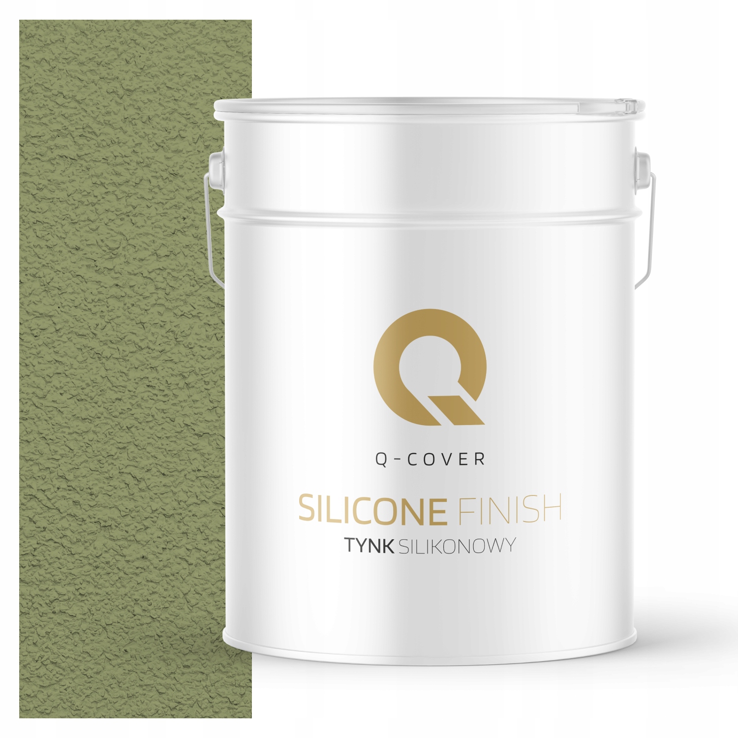 Silikonová Fasádní Omítka Zelená F484 15KG Beránek Granulace 2.0mm