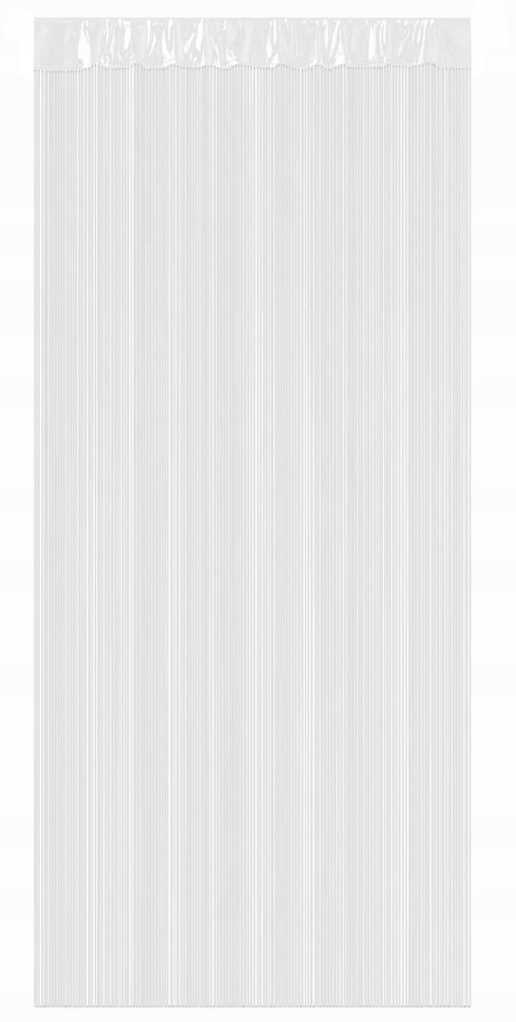 

Firana z tunelem Makaron, kol.biały, 90x245cm