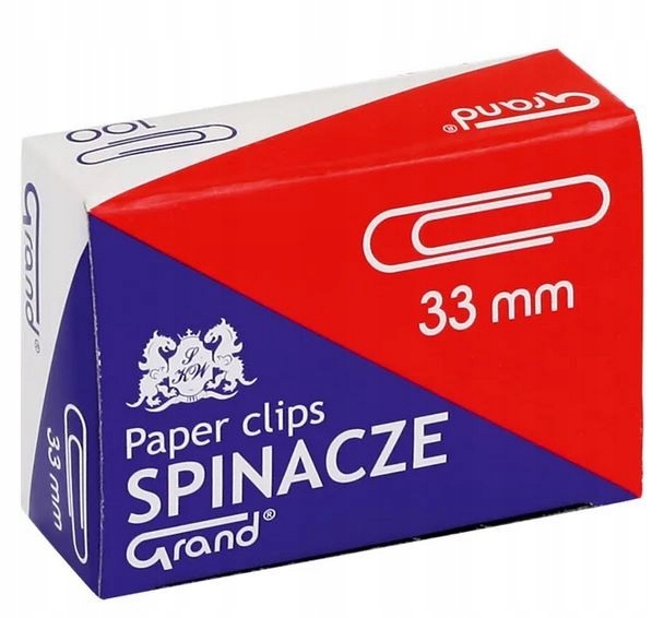 

Spinacz okrągły 33mm Grand 100szt.