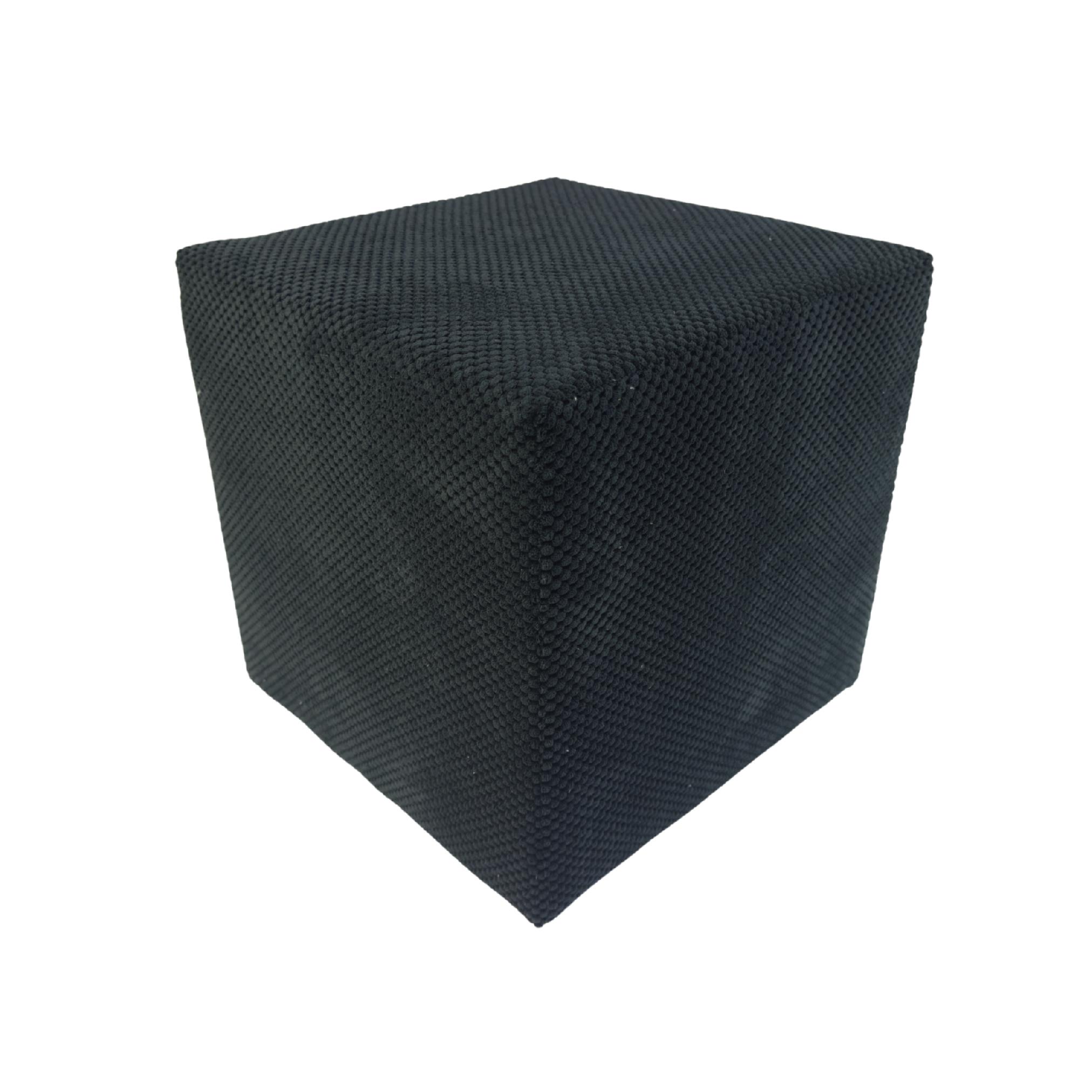 Taburet čtvercová zefir dot černá