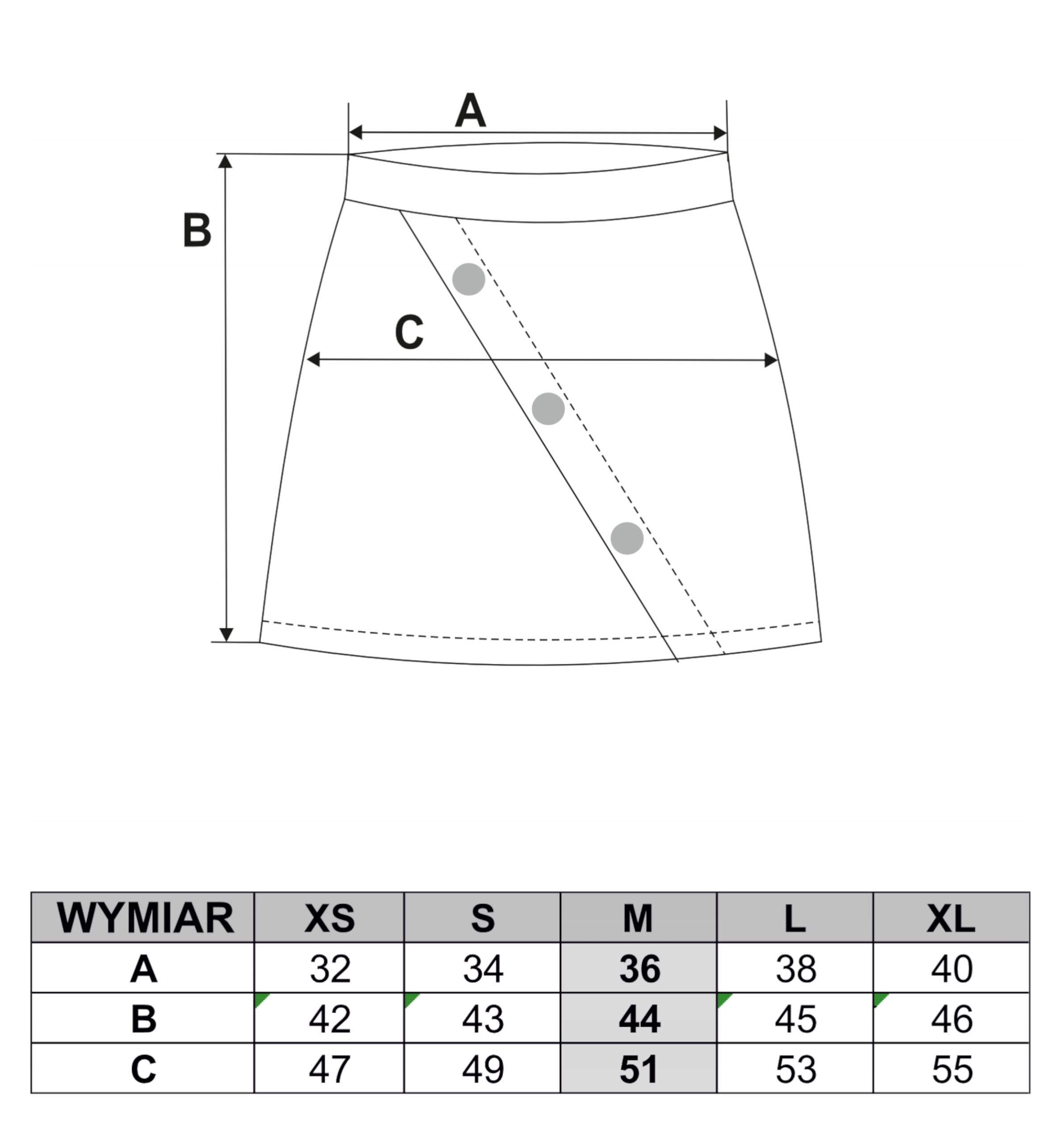 Spódnica Ołówkowa Elegancka Mini Guziki MORAJ S Rozmiar S