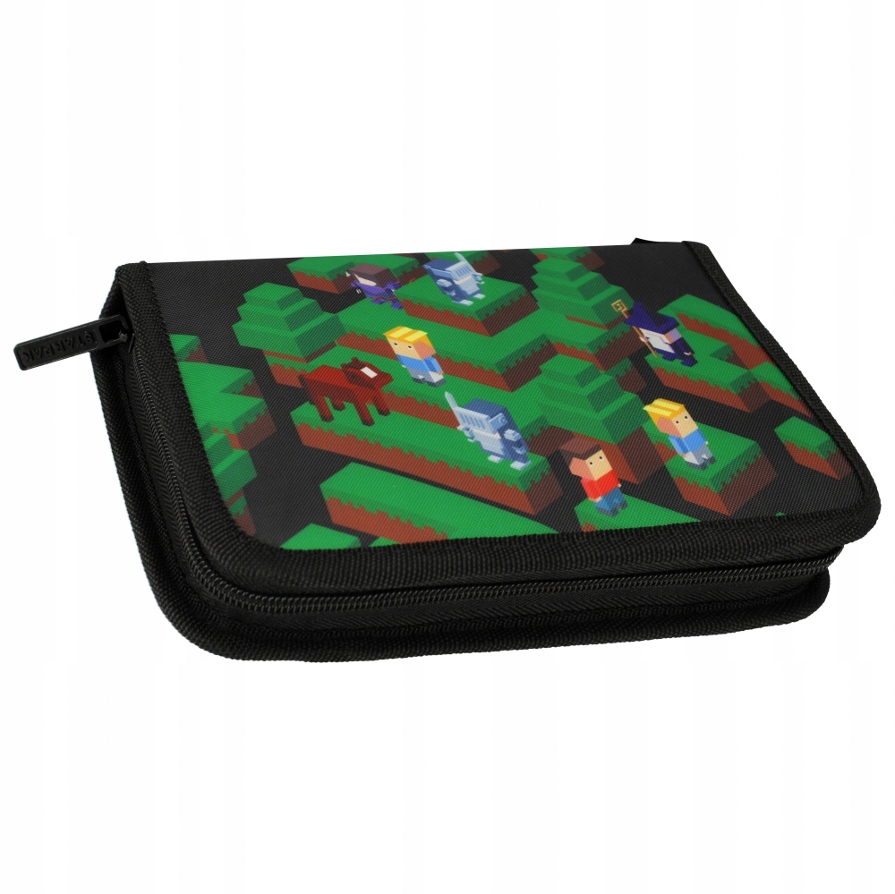 

Piórnik Dwuklapkowy 1 Zamek Pixel Game Gra Piksele