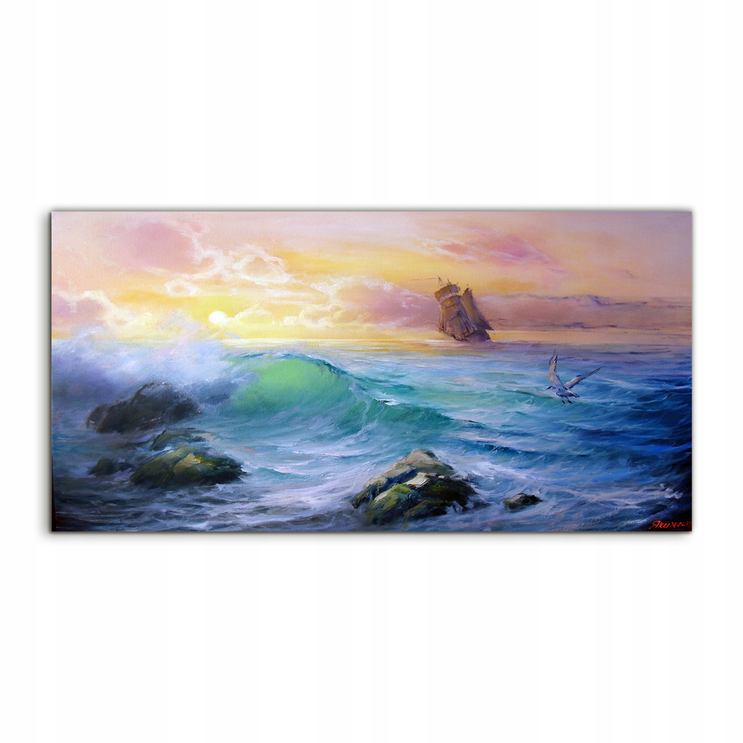 

Obraz akryl 140x70 na prezent Morze Ocean Statek