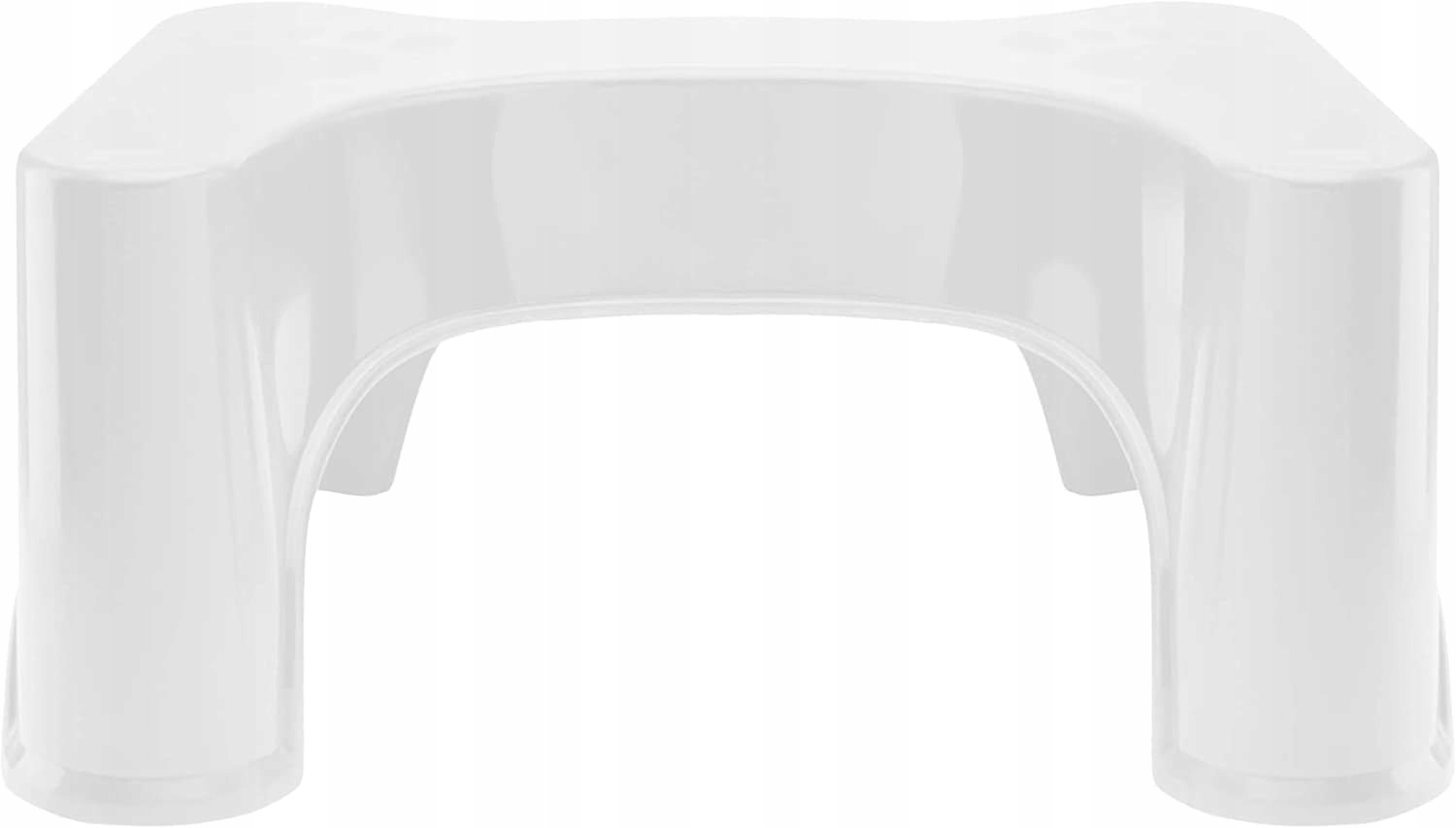 Healthy Toilet Pro Taboret toaletowy biały z gumowanymi nóżkami 17cm