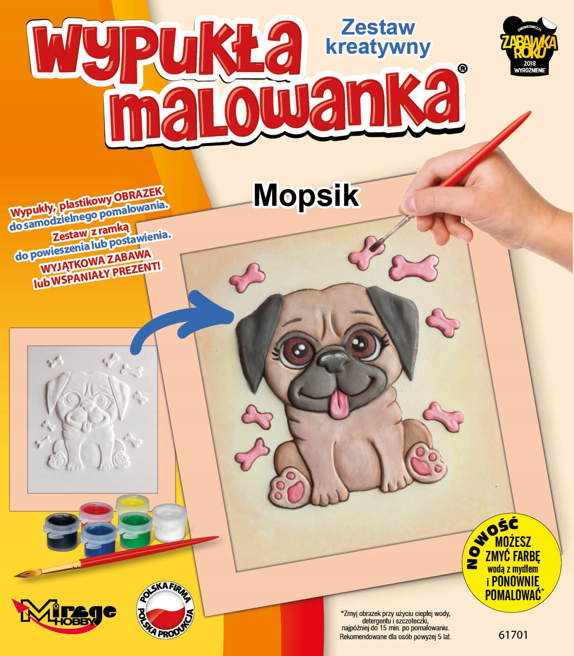 

Wypukła Malowanka - Mały Mopsik (Zestaw Kreatywny)