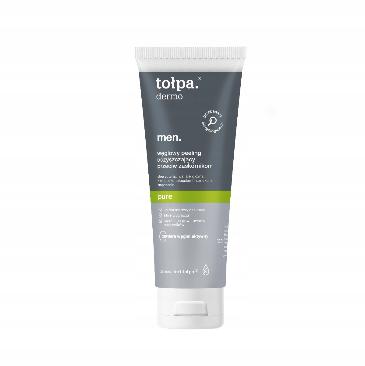 

Węglowy peeling oczyszczający twarz Tołpa 100 ml
