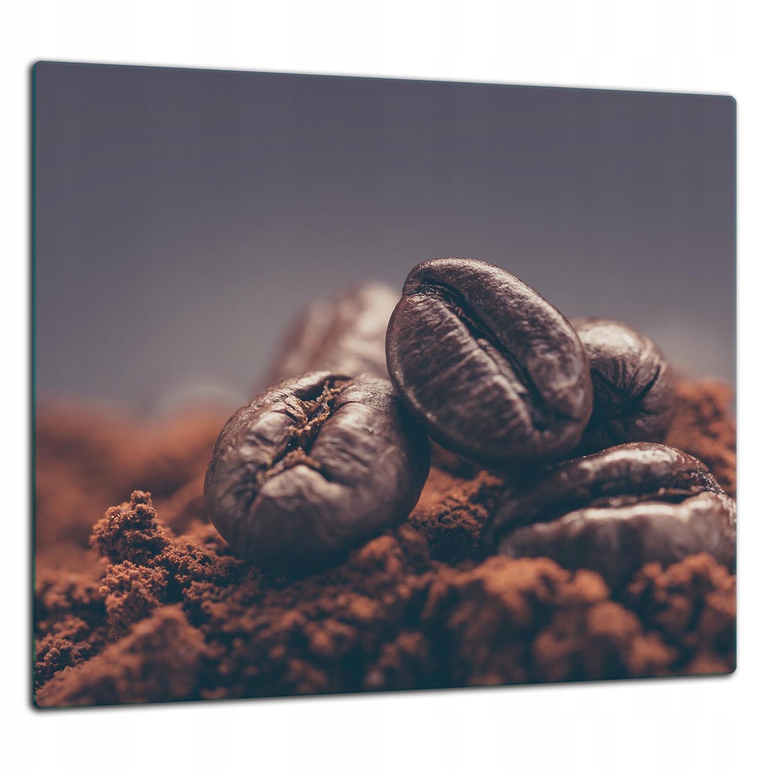 Skleněná Ochranná Deska Panel Lepidlo 65x60 Káva