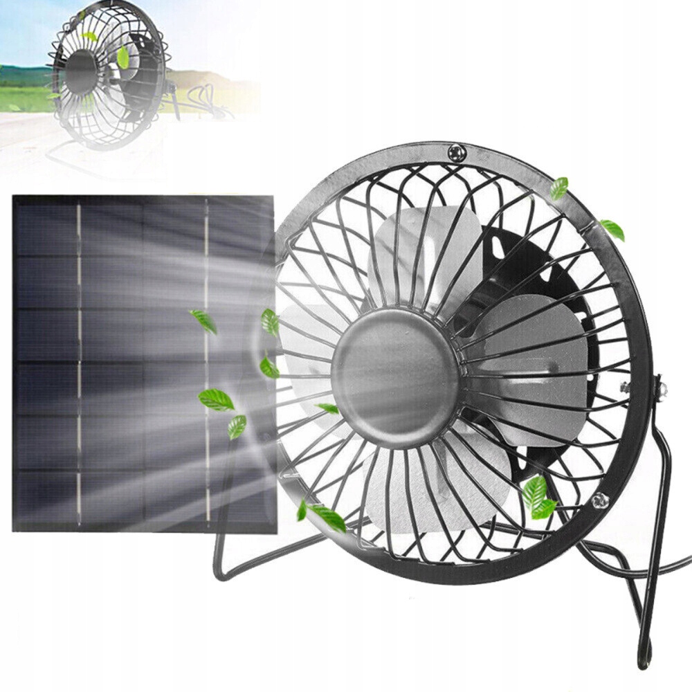 Wentylator Słoneczny Panel Solarny Usb 5W Do Dom dla zwierząt, kurnik
