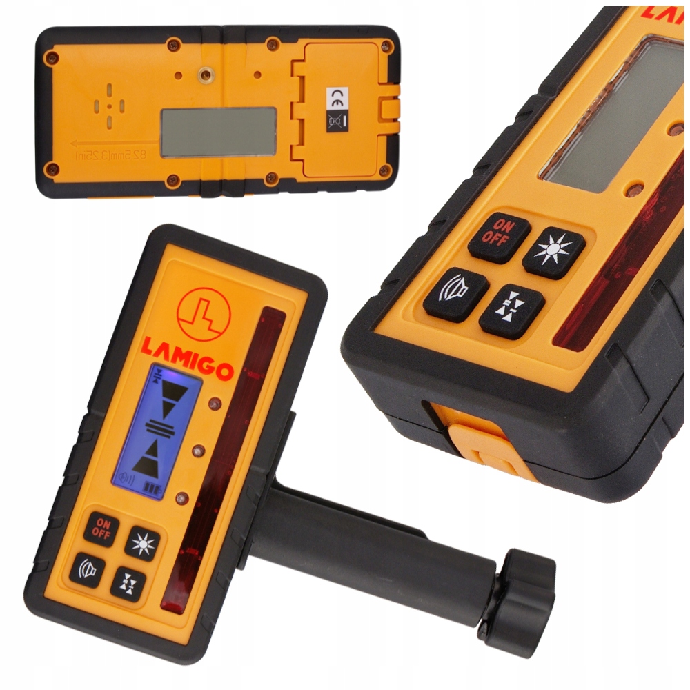 Laserový přijímač rotačních laserů s červeným laserem Lamigo RC-600