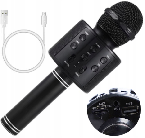 

Mikrofon Bezprzewodowy Karaoke Bluetooth Głośnik