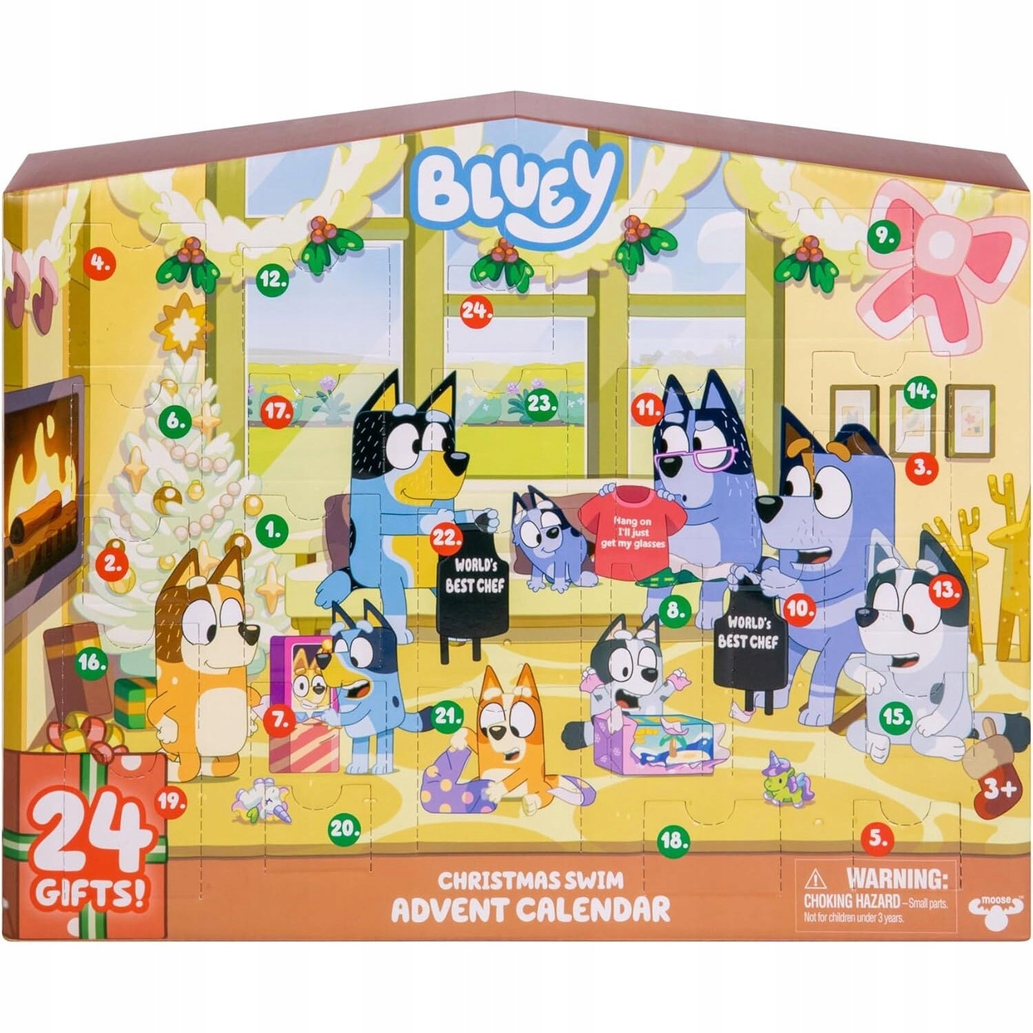 Bluey Adventní kalendář Vánoce 24 překvapení Figurky příslušenství