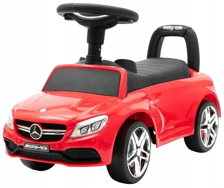 Baby MIX Jeździk Mercedes Amg C63 Klakson Melodie Schowek Na Zabawki Pchacz